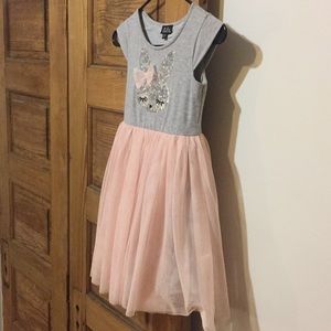 LILT Easter Dress Girls Size 10 Pink Tule Sequins